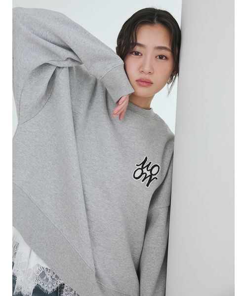 Mila Owen(ミラオーウェン)の「【WEB限定】レースヘムTシャツ(Tシャツ/カットソー・レディース・ホワイト/ライトブルー/ブラック・F)」の19枚目の写真