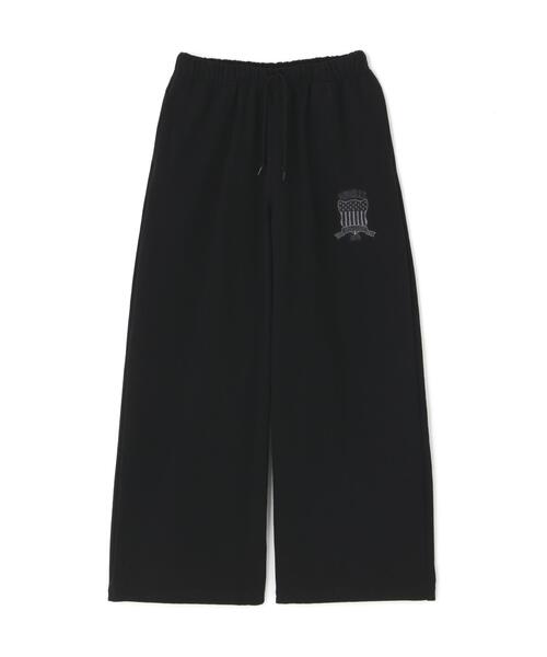 AVIREX(アヴィレックス)の「SIGNATURE VARSITY LOGO SWEAT PANTS(スウェットパンツ・レディース・グレー/オフホワイト/ブラック・S/M)」の6枚目の写真