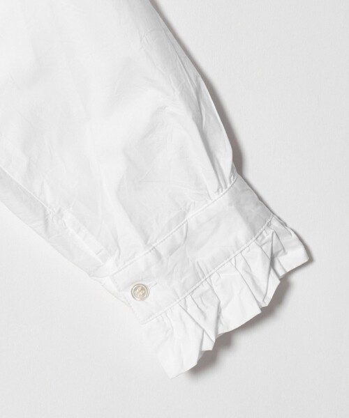 UNITED ARROWS(ユナイテッドアローズ)の「<dahl’ia>フリル ロングスリーブ ブラウス(シャツ/ブラウス・レディース・ホワイト・FREE)」の4枚目の写真
