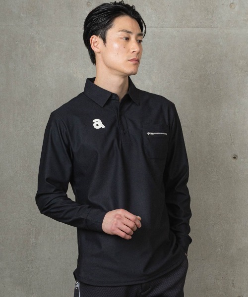 archivio(アルチビオ)の「<MENS>ZIPポケットUV冷感ポロシャツ(ポロシャツ・メンズ・ブラック/ネイビー/ホワイト・M/L/LL)」の16枚目の写真