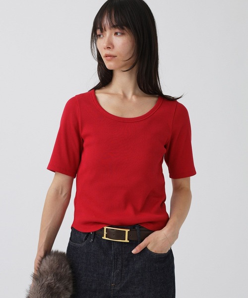 BABYLONE(バビロン)の「ギザテレコプルオーバー(Tシャツ/カットソー・レディース・グレー/オフホワイト/レッド・フリー)」の20枚目の写真