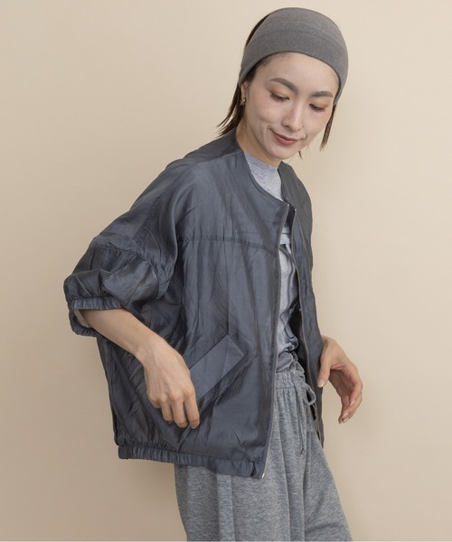 lodie(ロディ)の「シアージップブルソン(シャツ/ブラウス・レディース・グレー/ブラック・FREE)」の9枚目の写真