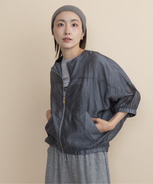 lodie(ロディ)の「シアージップブルソン(シャツ/ブラウス・レディース・グレー/ブラック・FREE)」の3枚目の写真