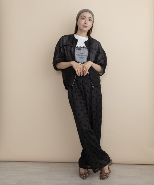 lodie(ロディ)の「シアージップブルソン(シャツ/ブラウス・レディース・グレー/ブラック・FREE)」の17枚目の写真