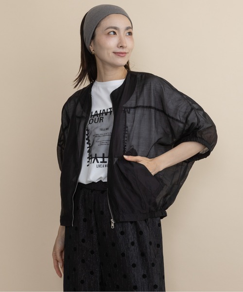 lodie(ロディ)の「シアージップブルソン(シャツ/ブラウス・レディース・グレー/ブラック・FREE)」の18枚目の写真