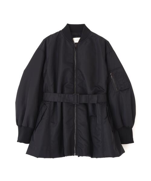 LE PHIL(ルフィル)の「◆ナイロンウエストベルトパフィージャケット(ブルゾン・レディース・ボルドー/ブラック・F)」の12枚目の写真