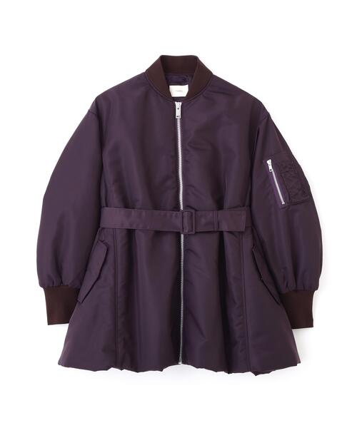 LE PHIL(ルフィル)の「◆ナイロンウエストベルトパフィージャケット(ブルゾン・レディース・ボルドー/ブラック・F)」の17枚目の写真