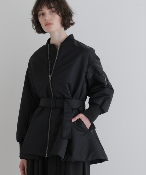 LE PHIL ナイロンウエストベルトパフィージャケット　1度着用美品 ◇ナイロンウエストベルトパフィージャケット（ブルゾン）｜LE PHIL