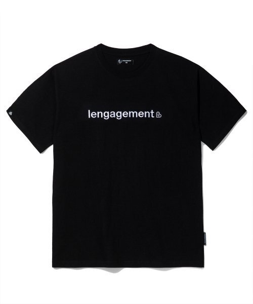 LENGAGEMENT（ランガージュマン）の「リラックスフィットスモールストーリーロゴ刺繍半袖Tシャツ[ブラック]（Tシャツ/カットソー・レディース・その他・100）」の2枚目の写真