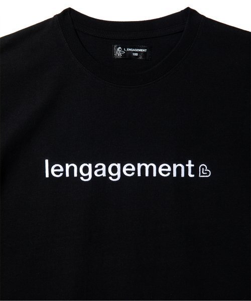LENGAGEMENT（ランガージュマン）の「リラックスフィットスモールストーリーロゴ刺繍半袖Tシャツ[ブラック]（Tシャツ/カットソー・レディース・その他・100）」の4枚目の写真