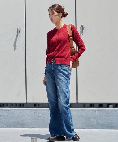 Levi's（リーバイス）の「【BLACKPINKロゼ着用アイテム】LEVI'S/リーバイス LOOSE BOOT ジーンズ デニムパンツ ブーツカット ミッドライズデザイン レディース カジュアル 2026年秋冬 秋服（デニムパンツ・レディース・ライトブルー/インディゴブルー・25/26/27）」の11枚目の写真