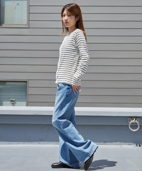 Levi's（リーバイス）の「【BLACKPINKロゼ着用アイテム】LEVI'S/リーバイス LOOSE BOOT ジーンズ デニムパンツ ブーツカット ミッドライズデザイン レディース カジュアル 2026年秋冬 秋服（デニムパンツ・レディース・ライトブルー/インディゴブルー・25/26/27）」の22枚目の写真