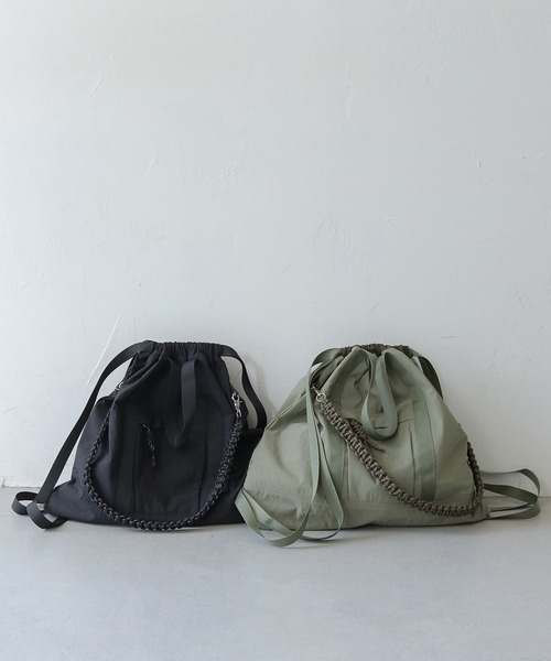 CLEIO(クレイオ)の「【CLEIO】Casselini(キャセリーニ) ナイロン3WAYスクエアトート NYLON 3WAY SQUARE TOTE(トートバッグ・レディース・ブラック/カーキ・FREE)」の8枚目の写真