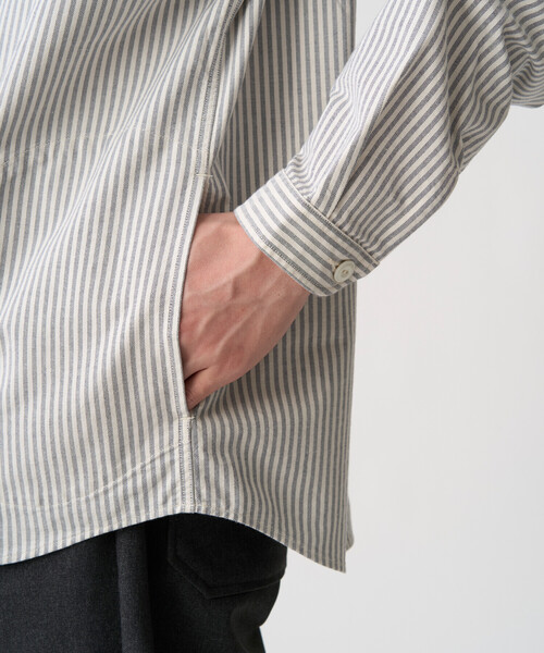 DANTON（ダントン）の「Men's Oxford Round Collar Pullover Shirt Pattern（シャツ/ブラウス・メンズ・ブラック系その他/ブルー系その他5・42/38/40/44）」の7枚目の写真
