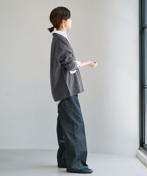 IENA(イエナ)の「《追加6》Fineニュージーウール ニュアンス Vプルオーバー(ニット/セーター・レディース・アイボリー/レッド/グレー/ライトグリーン・FREE)」の21枚目の写真