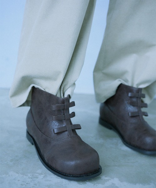 leinwande（ラインヴァンド）の「Ankle Boots / アンクルブーツ（ブーツ・レディース・BROWN/Black・36/37/38）」の2枚目の写真