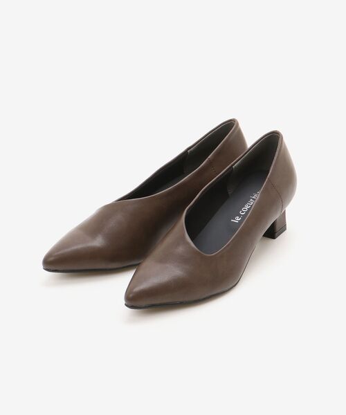 le.coeur blanc(ルクールブラン)の「《WEB限定》アシンメトリーカットパンプス(パンプス・レディース・ダークブラウン/シルバー/ブラック・36/39/38/37)」の9枚目の写真
