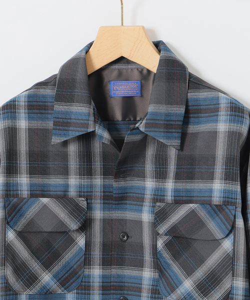 PENDLETON(ペンドルトン)の「PENDLETON(ペンドルトン) 別注 PURE WOOL チェック オープンカラーシャツ(シャツ/ブラウス・メンズ・チャコールグレー/ブラック・MEDIUM/LARGE)」の17枚目の写真