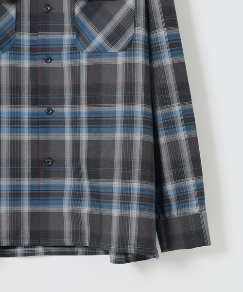 PENDLETON(ペンドルトン)の「PENDLETON(ペンドルトン) 別注 PURE WOOL チェック オープンカラーシャツ(シャツ/ブラウス・メンズ・チャコールグレー/ブラック・MEDIUM/LARGE)」の18枚目の写真