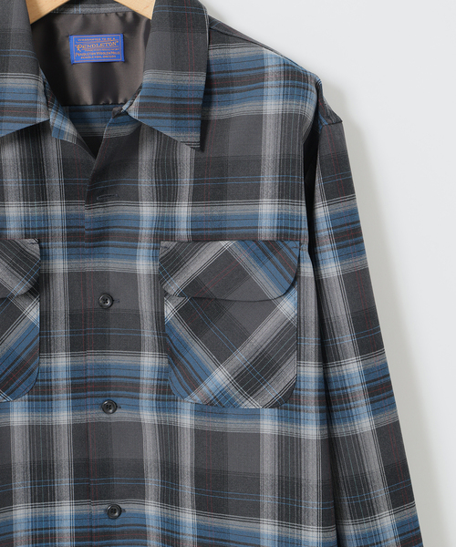 PENDLETON(ペンドルトン)の「PENDLETON(ペンドルトン) 別注 PURE WOOL チェック オープンカラーシャツ(シャツ/ブラウス・メンズ・チャコールグレー/ブラック・MEDIUM/LARGE)」の19枚目の写真