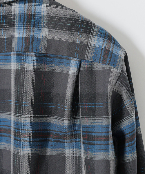 PENDLETON(ペンドルトン)の「PENDLETON(ペンドルトン) 別注 PURE WOOL チェック オープンカラーシャツ(シャツ/ブラウス・メンズ・チャコールグレー/ブラック・MEDIUM/LARGE)」の21枚目の写真