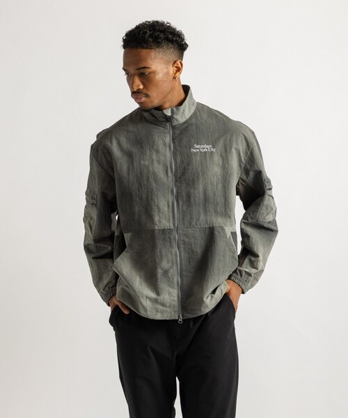 Saturdays Golf(サタデーズゴルフ)の「Marble Dyed Zip Blouson(ブルゾン・メンズ・グレー/ネイビー/ブラウン・S/M/L/XL)」の10枚目の写真