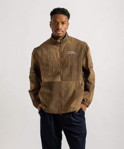 Saturdays Golf(サタデーズゴルフ)の「Marble Dyed Zip Blouson(ブルゾン・メンズ・グレー/ネイビー/ブラウン・S/M/L/XL)」の9枚目の写真