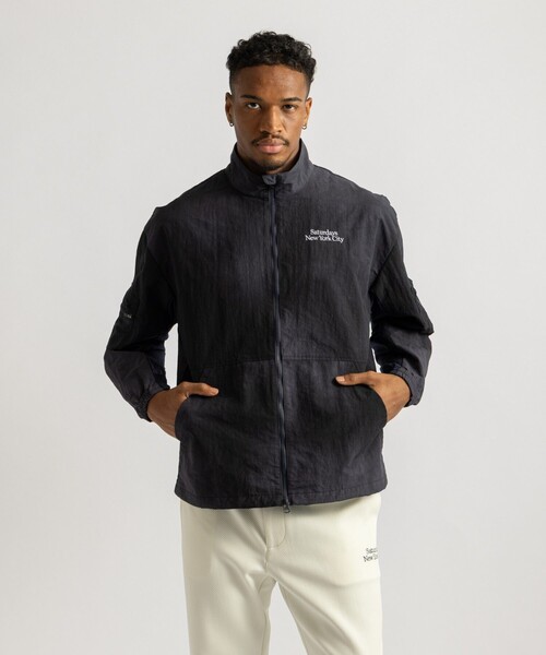 Saturdays Golf(サタデーズゴルフ)の「Marble Dyed Zip Blouson(ブルゾン・メンズ・グレー/ネイビー/ブラウン・S/M/L/XL)」の8枚目の写真