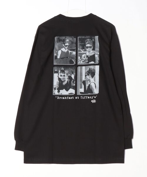 ARCHIVER(アーカイバ)の「【RE】【UT17】【Radio Days】AUDREY HEPBURN(Tシャツ/カットソー・メンズ・ブラック/ホワイト・LARGE/MEDIUM)」の3枚目の写真