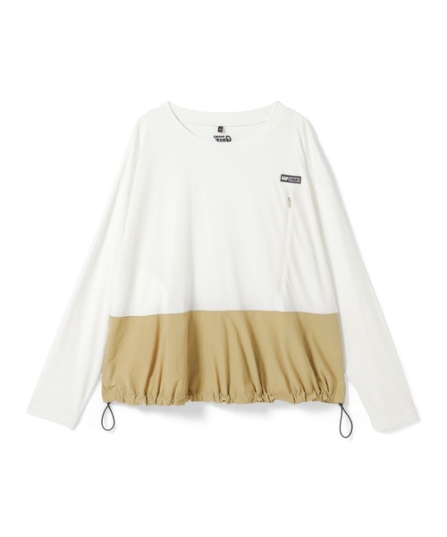 GRIP SWANY(グリップスワニー)の「【GSWCT‐293】 HYBRID DRESS(Tシャツ/カットソー・レディース・ホワイト/ブラック・S/M)」の1枚目の写真