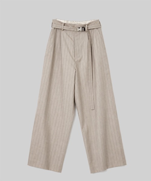 UJOH(ウジョー)の「【UJOH HOMME】Belted Wide Straight PNT(スラックス・メンズ・タン/ブラック・5/4)」の1枚目の写真