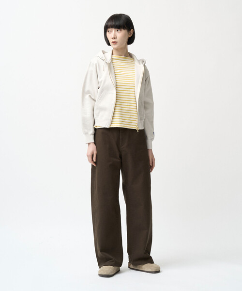 ORCIVAL(オーシバル)の「ORCIVAL | コットン裏毛 ダブルジップパーカー WOMEN(パーカー・レディース・グレー/オフホワイト・1/2)」の7枚目の写真
