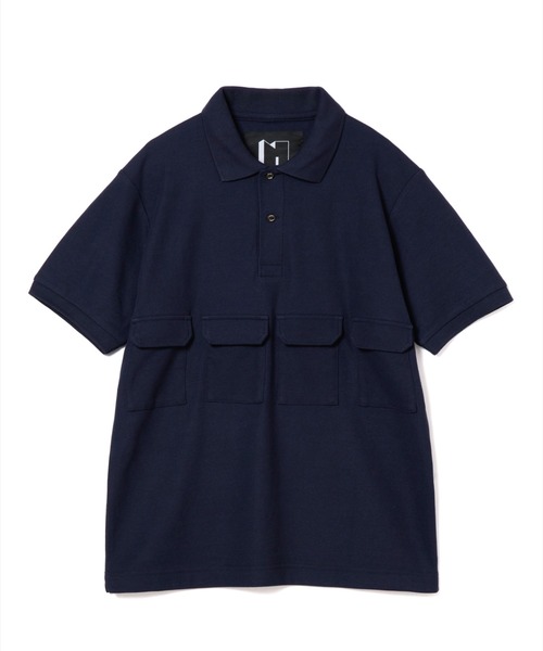 NON TOKYO(ノントーキョー)の「NON TOKYO/ノントーキョー/POCKET UV POLO SHIRTポケットUVポロシャツ(ポロシャツ・レディース・レッド/ネイビー・2/1)」の5枚目の写真