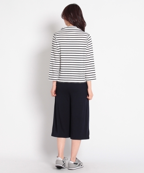 HusHusH(ハッシュアッシュ)の「ボトルネックトップス+ガウチョパンツ(ワンピース・レディース・グリーン/ホワイト/ブルー・02/03)」の6枚目の写真