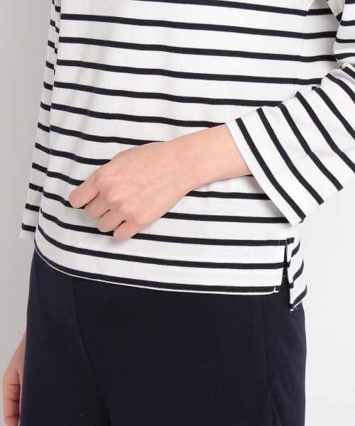 HusHusH(ハッシュアッシュ)の「ボトルネックトップス+ガウチョパンツ(ワンピース・レディース・グリーン/ホワイト/ブルー・02/03)」の8枚目の写真