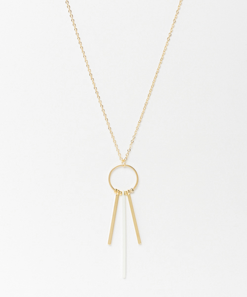 SENSE OF PLACE by URBAN RESEARCH(センスオブプレイスバイアーバンリサーチ)の「コンビスティックネックレス(ネックレス・レディース・ネイビー/ホワイト/バーガンディー・FREE)」の1枚目の写真