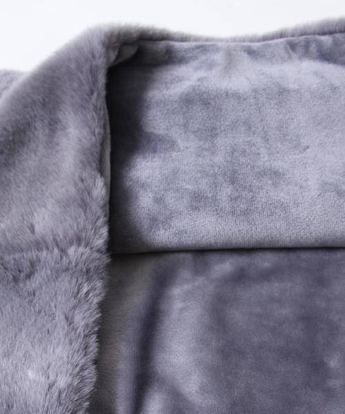 coen（コーエン）の「フラッフィーフェイクファースヌード（ストール/ショール・レディース・オフホワイト/グレー/ベージュ・FREE）」の8枚目の写真