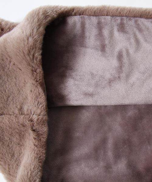 coen（コーエン）の「フラッフィーフェイクファースヌード（ストール/ショール・レディース・オフホワイト/グレー/ベージュ・FREE）」の16枚目の写真