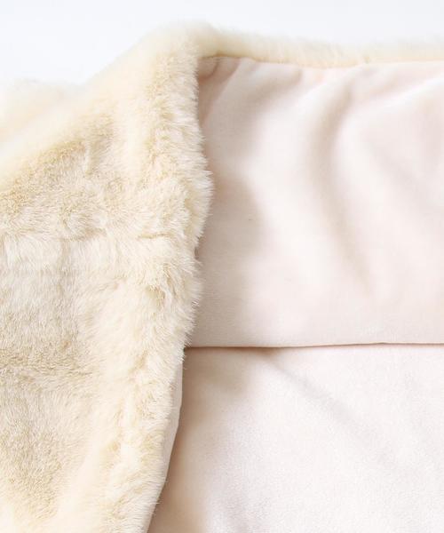 coen（コーエン）の「フラッフィーフェイクファースヌード（ストール/ショール・レディース・オフホワイト/グレー/ベージュ・FREE）」の9枚目の写真