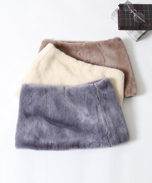 coen（コーエン）の「フラッフィーフェイクファースヌード（ストール/ショール・レディース・オフホワイト/グレー/ベージュ・FREE）」の12枚目の写真