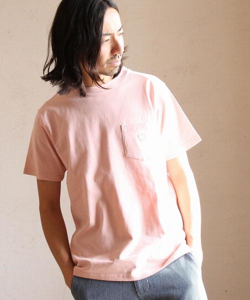 coen（コーエン）の「USAコットンクルーネックポケットTシャツ2017SS（Tシャツ/カットソー・メンズ・ホワイト/ブラック/オリーブ/ネイビー/ライトブルー/ライトピンク・X-LARGE/LARGE/SMALL/MEDIUM）」の6枚目の写真