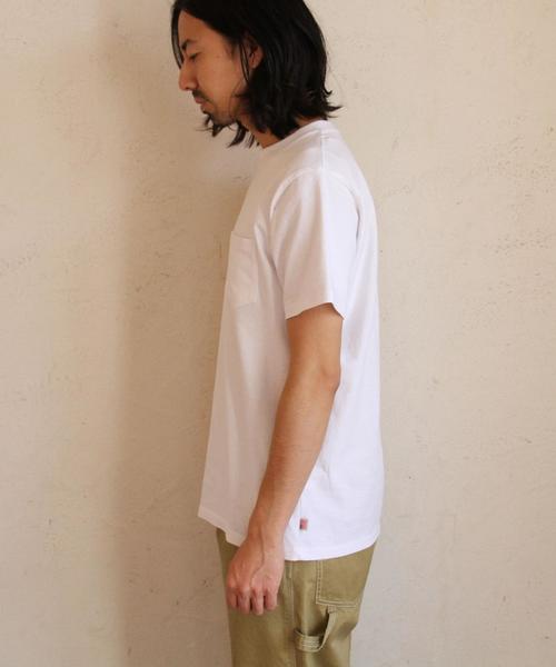 coen（コーエン）の「USAコットンクルーネックポケットTシャツ2017SS（Tシャツ/カットソー・メンズ・ホワイト/ブラック/オリーブ/ネイビー/ライトブルー/ライトピンク・X-LARGE/LARGE/SMALL/MEDIUM）」の10枚目の写真