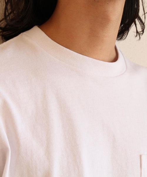 coen（コーエン）の「USAコットンクルーネックポケットTシャツ2017SS（Tシャツ/カットソー・メンズ・ホワイト/ブラック/オリーブ/ネイビー/ライトブルー/ライトピンク・X-LARGE/LARGE/SMALL/MEDIUM）」の22枚目の写真