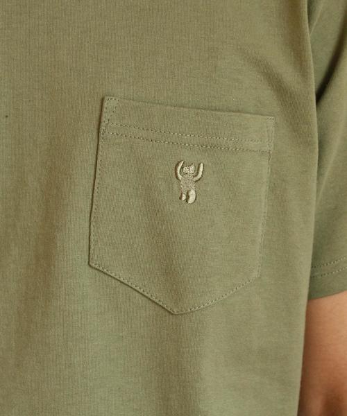 coen（コーエン）の「USAコットンクルーネックポケットTシャツ2017SS（Tシャツ/カットソー・メンズ・ホワイト/ブラック/オリーブ/ネイビー/ライトブルー/ライトピンク・X-LARGE/LARGE/SMALL/MEDIUM）」の15枚目の写真