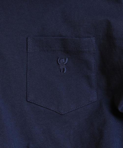 coen（コーエン）の「USAコットンクルーネックポケットTシャツ2017SS（Tシャツ/カットソー・メンズ・ホワイト/ブラック/オリーブ/ネイビー/ライトブルー/ライトピンク・X-LARGE/LARGE/SMALL/MEDIUM）」の17枚目の写真