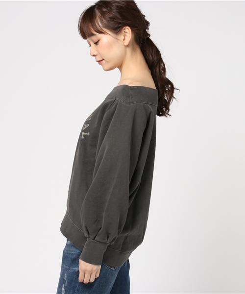 PAGEBOY（ページボーイ）の「オフショル裏毛プルオーバー（スウェット・レディース・杢グレー/ブルー/ブラック/ブルー系その他/ブラック系その他・FREE）」の10枚目の写真