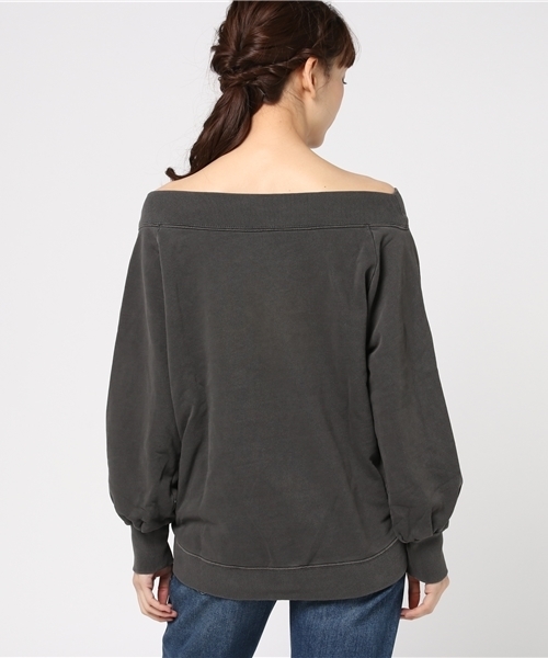 PAGEBOY（ページボーイ）の「オフショル裏毛プルオーバー（スウェット・レディース・杢グレー/ブルー/ブラック/ブルー系その他/ブラック系その他・FREE）」の11枚目の写真