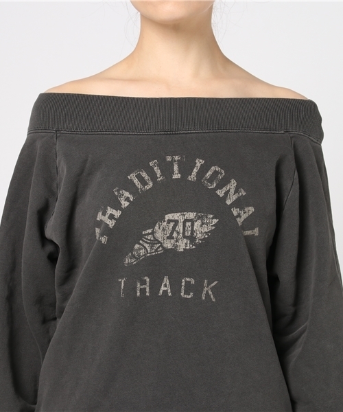 PAGEBOY（ページボーイ）の「オフショル裏毛プルオーバー（スウェット・レディース・杢グレー/ブルー/ブラック/ブルー系その他/ブラック系その他・FREE）」の12枚目の写真