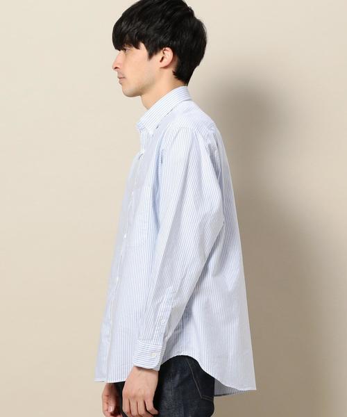 BEAUTY&YOUTH UNITED ARROWS（ビューティーアンドユースユナイテッドアローズ）の「BY オックス キャンディーストライプ ビッグシャツ ◆（シャツ/ブラウス・メンズ・ライトピンク/ライトブルー・LARGE/X-LARGE/MEDIUM/SMALL）」の12枚目の写真