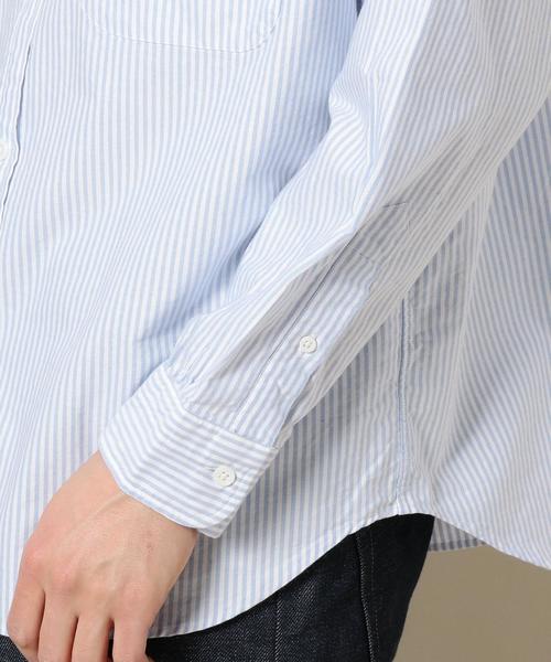 BEAUTY&YOUTH UNITED ARROWS（ビューティーアンドユースユナイテッドアローズ）の「BY オックス キャンディーストライプ ビッグシャツ ◆（シャツ/ブラウス・メンズ・ライトピンク/ライトブルー・LARGE/X-LARGE/MEDIUM/SMALL）」の5枚目の写真